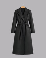Midnight Luxe Leather Trench