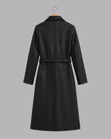 Midnight Luxe Leather Trench