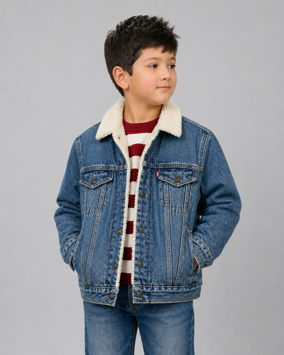 Noah Sherpa Denim Jacket