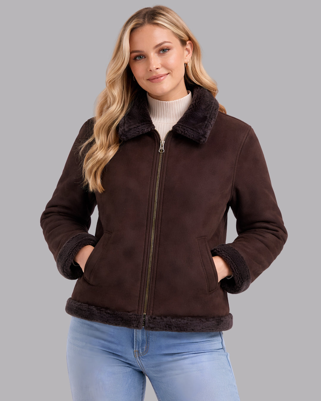 Selena Faux Shearling Jacket