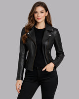 Selena Noir Moto Jacket