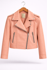 Amelia Cropped Moto Jacket