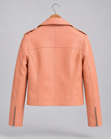 Amelia Cropped Moto Jacket