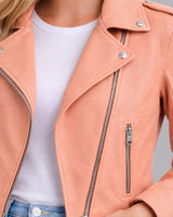 Amelia Cropped Moto Jacket