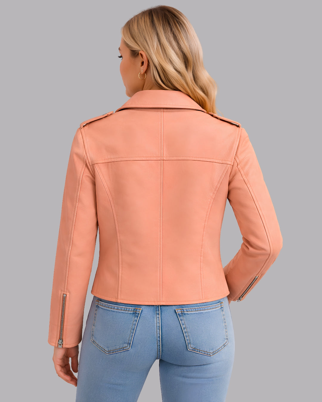 Amelia Cropped Moto Jacket