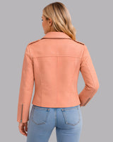 Amelia Cropped Moto Jacket