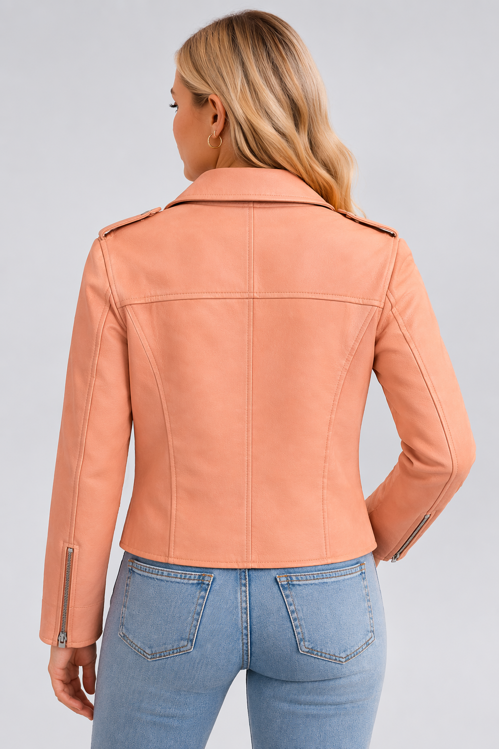 Amelia Cropped Moto Jacket