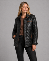 Noir Quilted Luxe Jacket