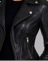 Selena Noir Moto Jacket