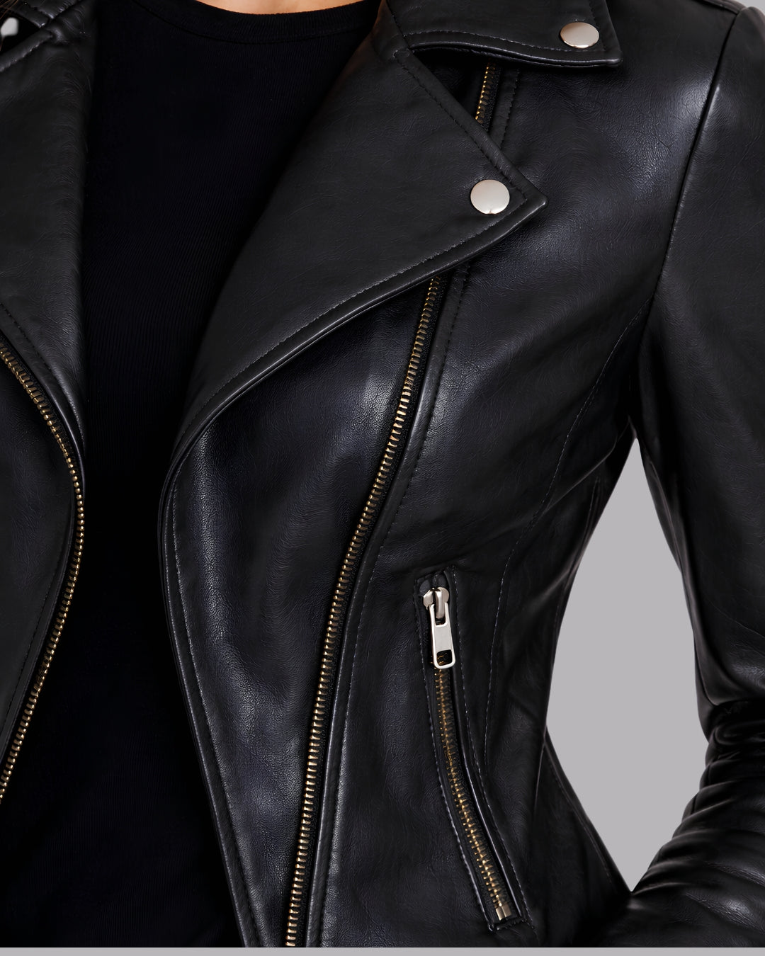 Selena Noir Moto Jacket