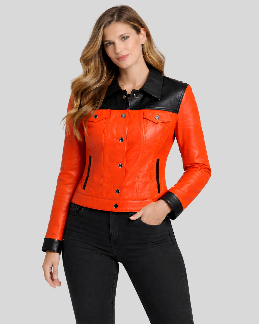 Scarlet Noir Leather Jacket