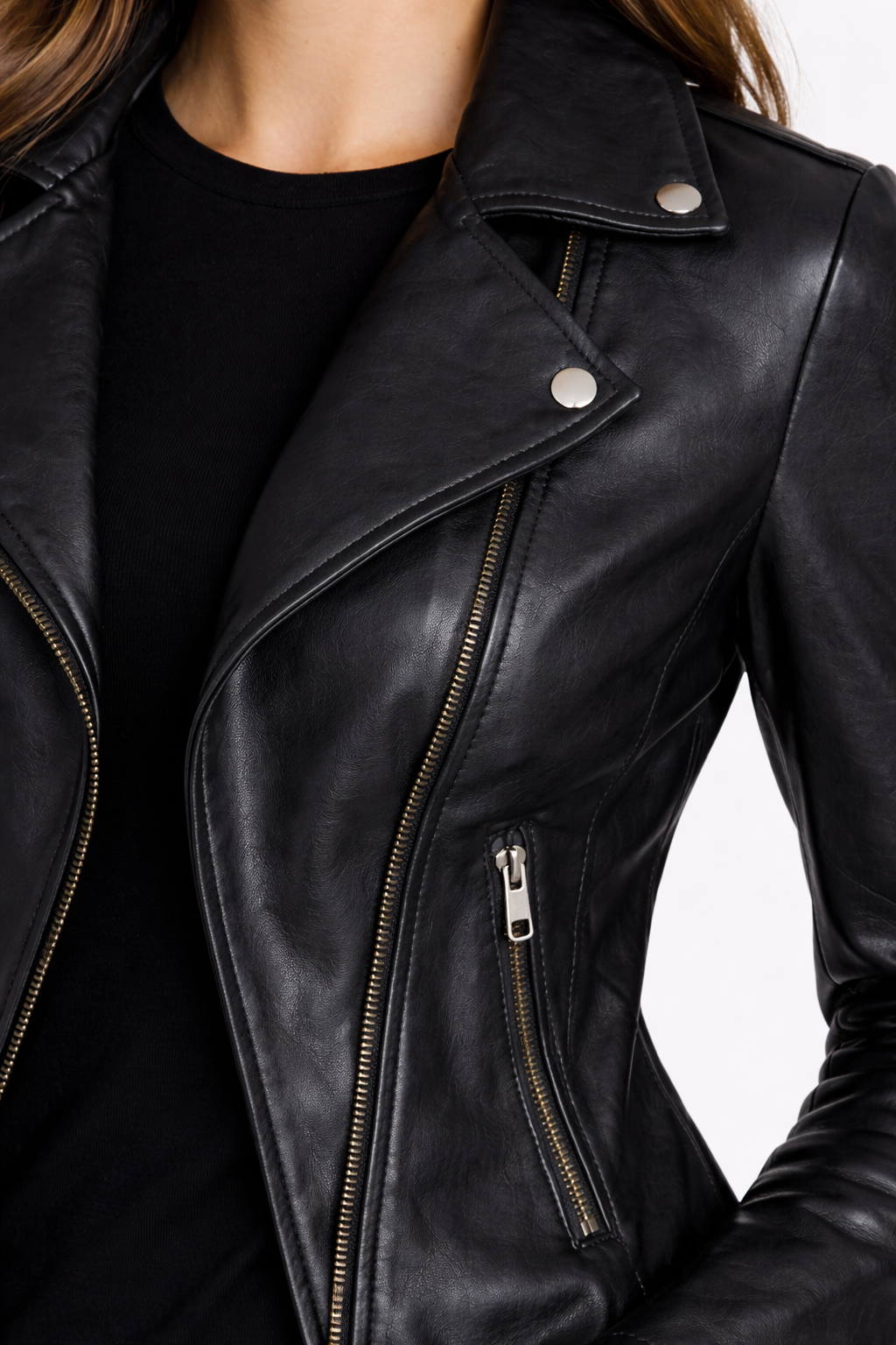 Selena Noir Moto Jacket