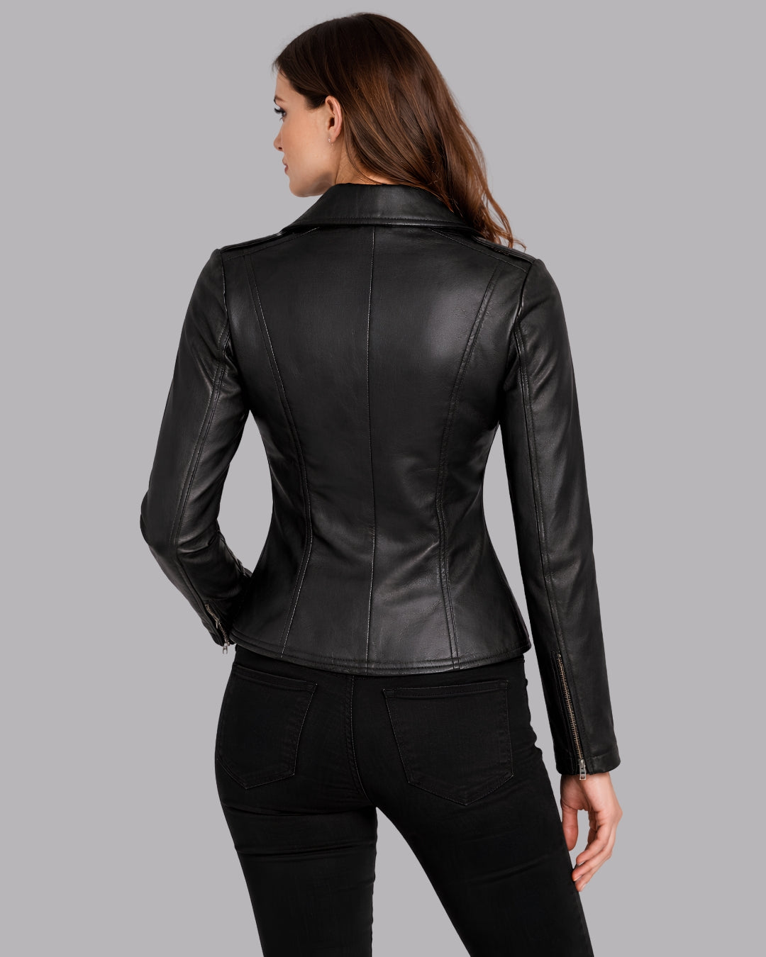 Selena Noir Moto Jacket