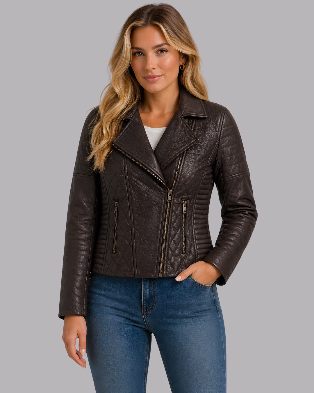 Espresso Luxe Moto Jacket