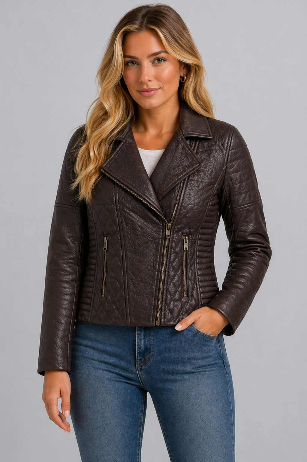 Espresso Luxe Moto Jacket