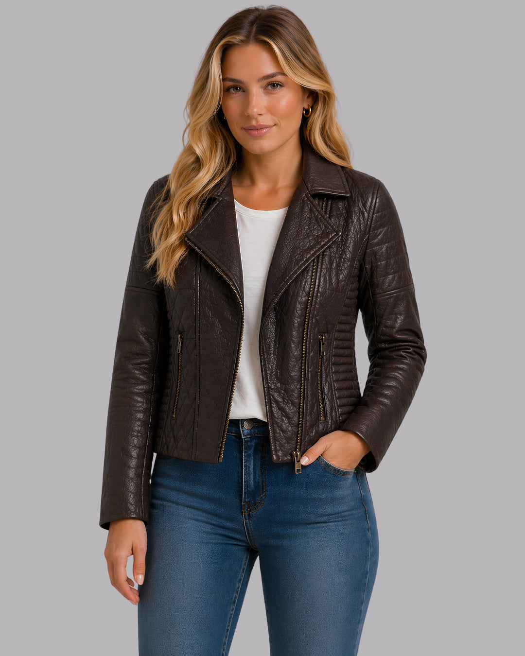 Espresso Luxe Moto Jacket