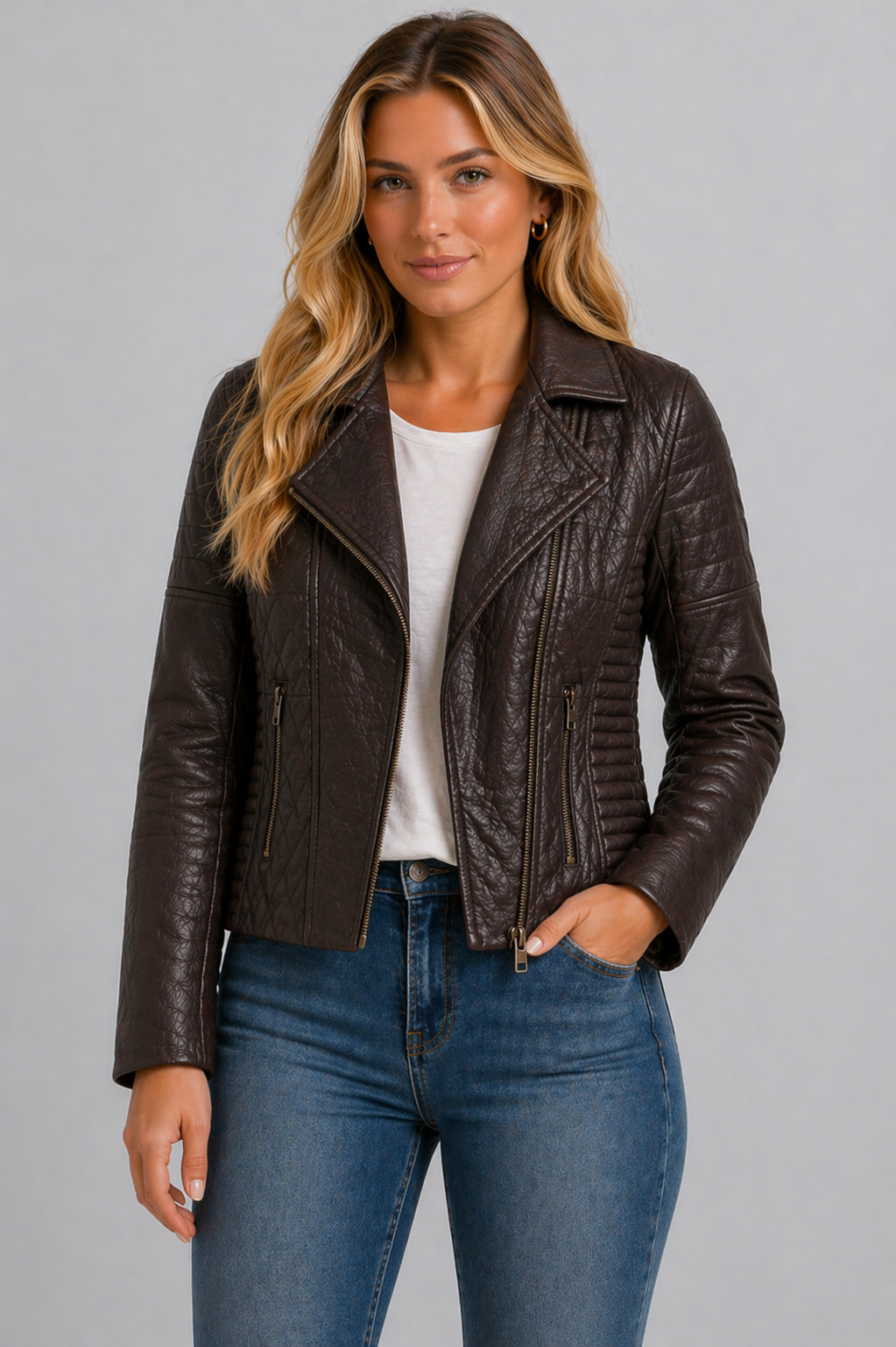 Espresso Luxe Moto Jacket