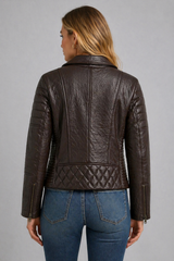 Espresso Luxe Moto Jacket