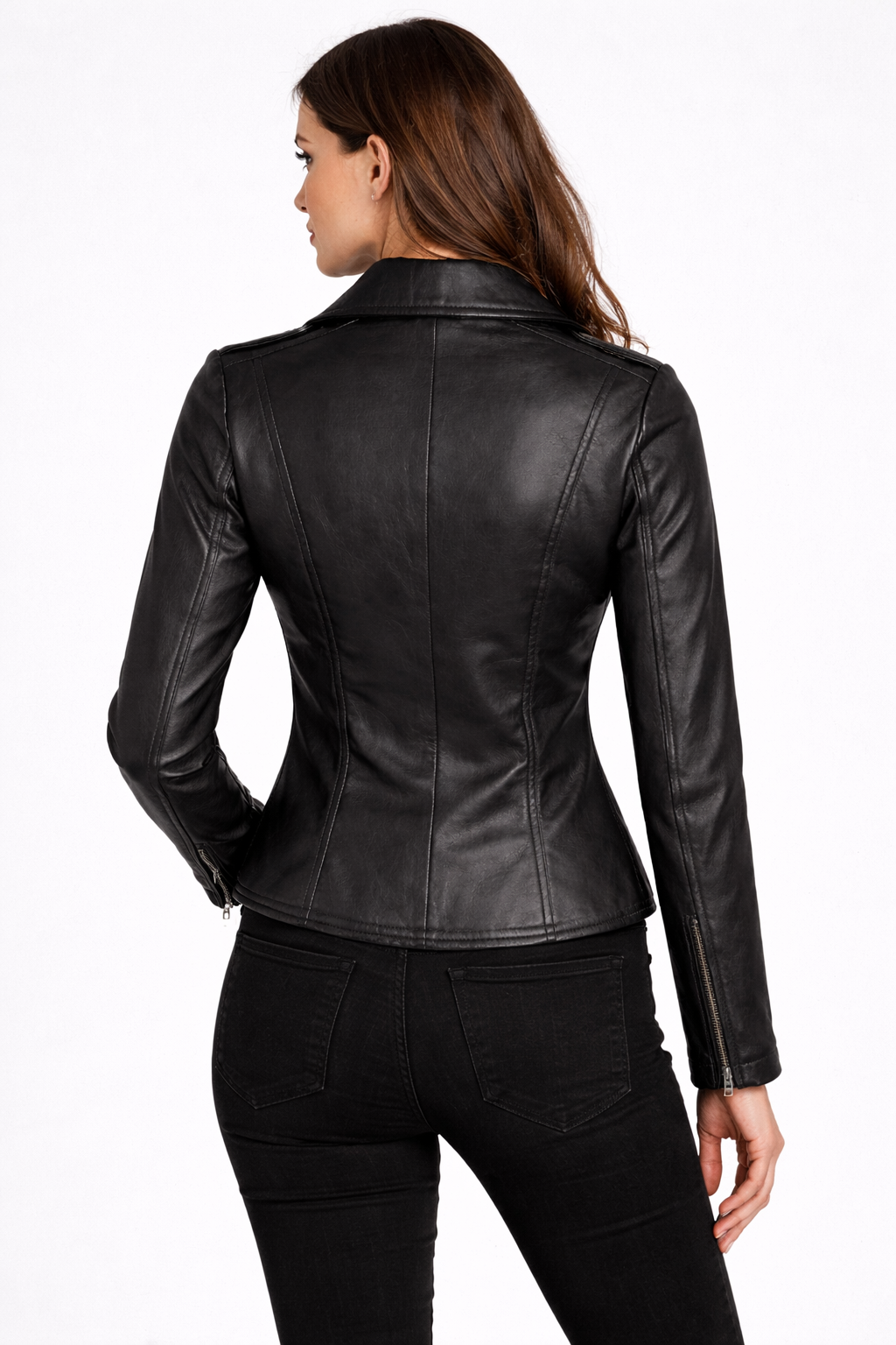 Selena Noir Moto Jacket