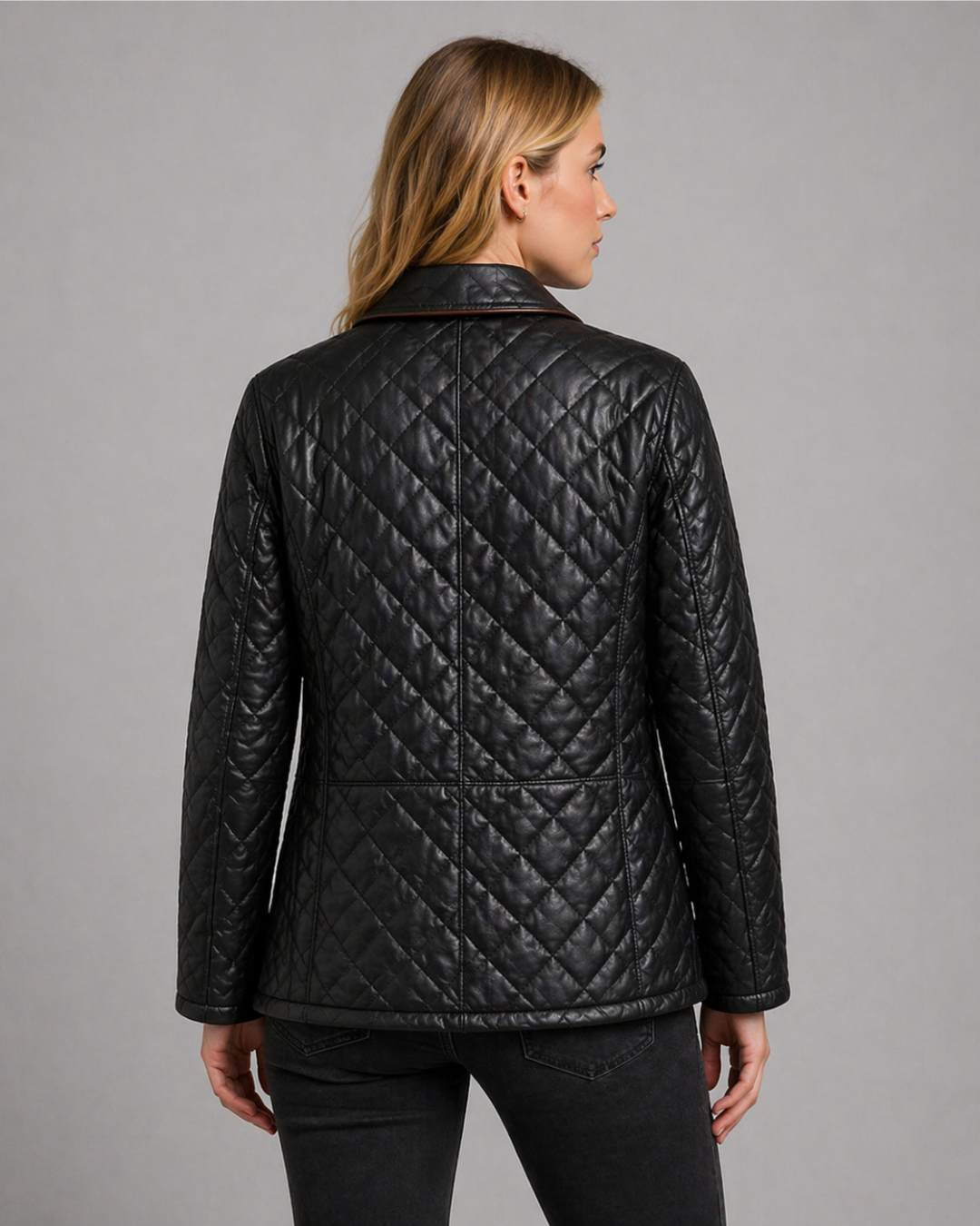 Noir Quilted Luxe Jacket