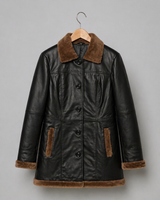 Noir Aspen Shearling Coat