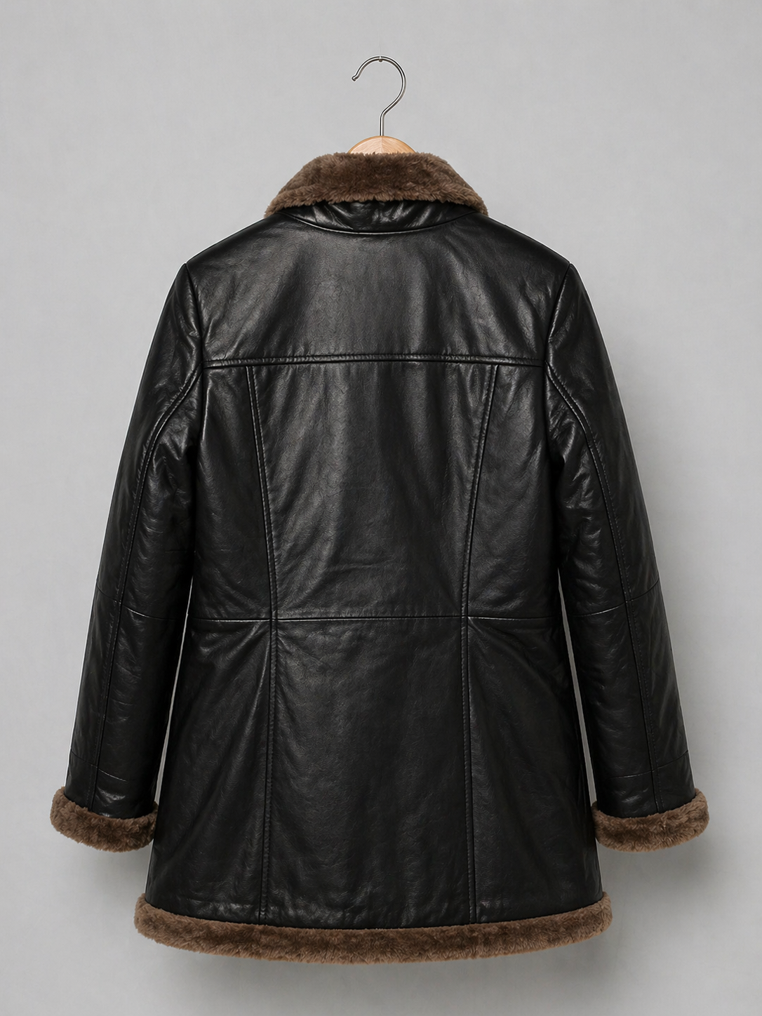 Noir Aspen Shearling Coat