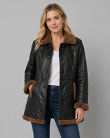 Noir Aspen Shearling Coat