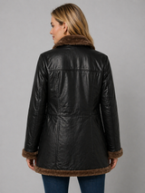 Noir Aspen Shearling Coat