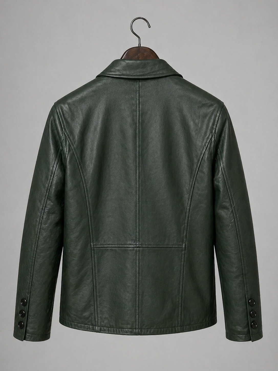 Verdant Leather Blazer
