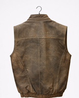 Brown Vintage Leather Vest