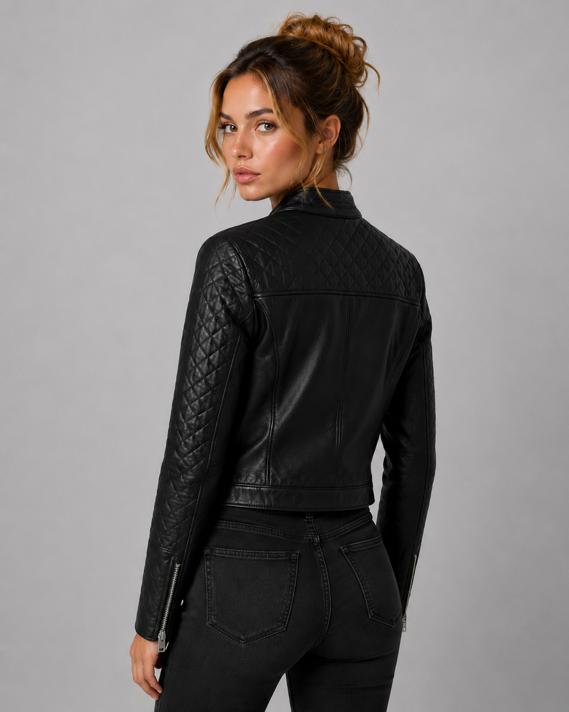 Charlotte Quilted Moto Jacket