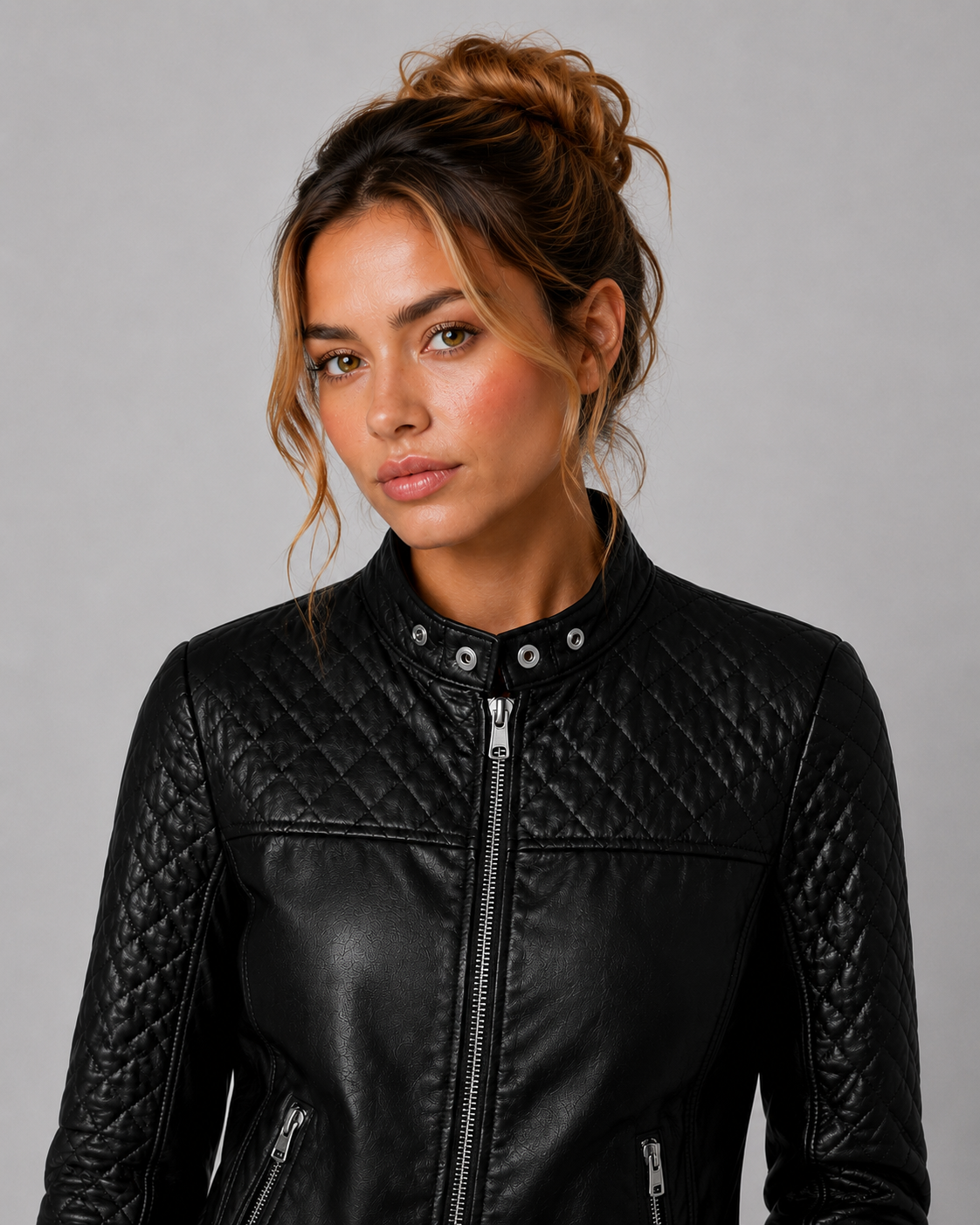 Charlotte Quilted Moto Jacket