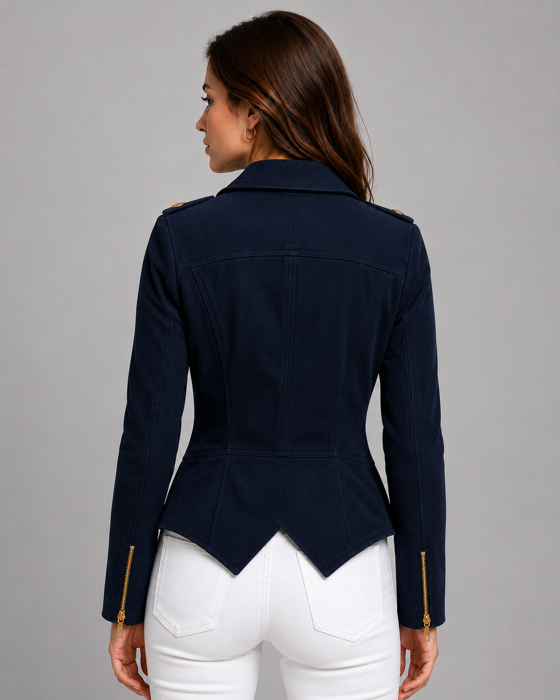 Midnight Tailored Moto Leather Jacket