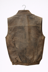 Brown Vintage Leather Vest