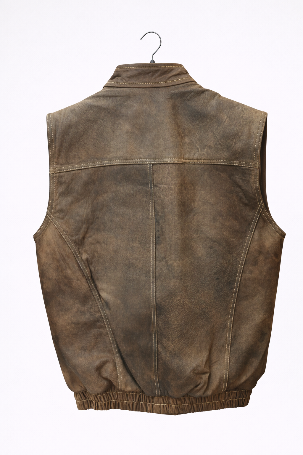 Brown Vintage Leather Vest