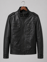 Black  Moto Jacket – Utility Pocket Edition
