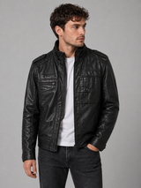 Black  Moto Jacket – Utility Pocket Edition