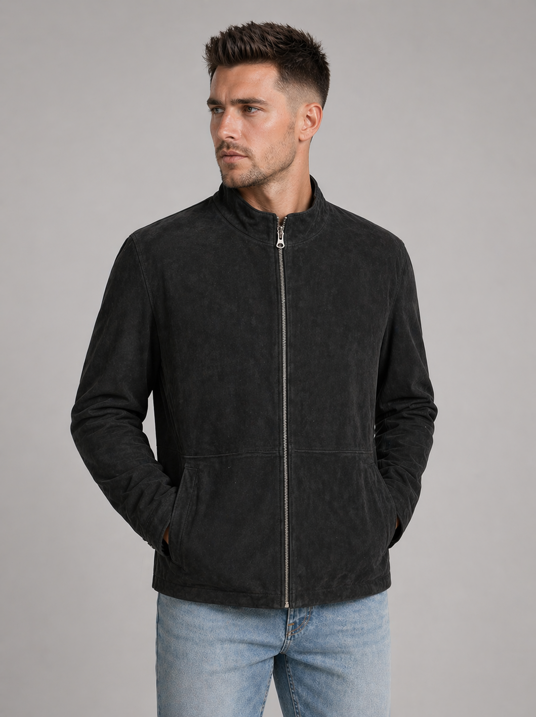 Black Matte Minimal Jacket