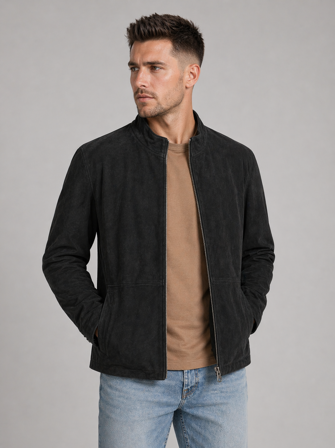 Black Matte Minimal Jacket