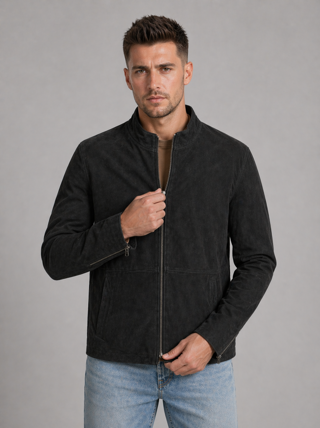 Black Matte Minimal Jacket