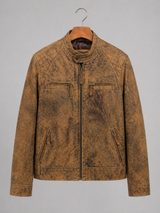 Rustic Brown Distressed Jacket