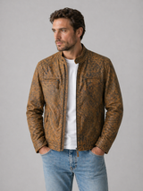Rustic Brown Distressed Jacket