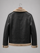 Noir Shearling Collar Jacket
