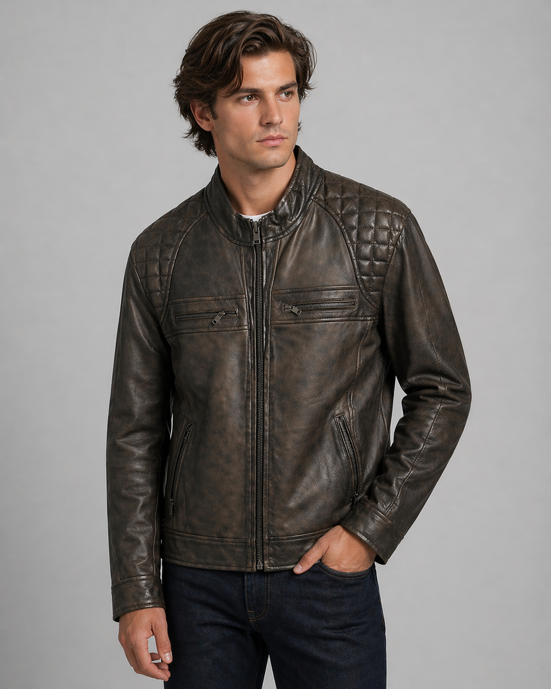 Raven Quilted Rider Jacket