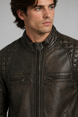 Raven Quilted Rider Jacket