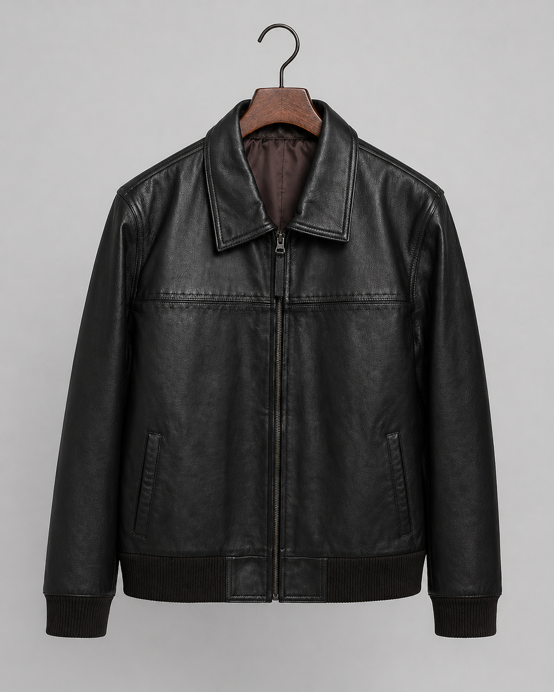 Noir Classic Bomber Jacket