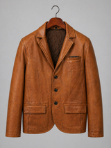 Heritage Luxe Leather Blazer