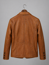 Heritage Luxe Leather Blazer