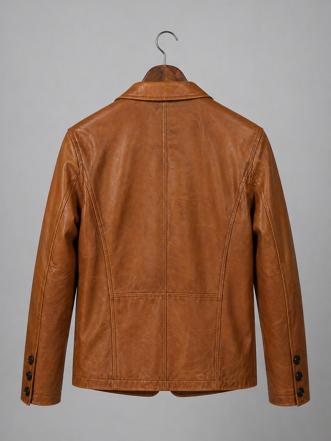 Heritage Luxe Leather Blazer
