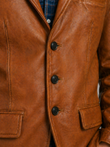 Heritage Luxe Leather Blazer